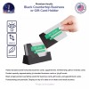 Marketing Holders 10 Pack Black Business Card Holder Countertop Horizontal