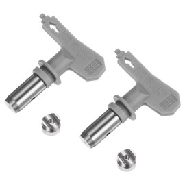 uxcell 2pcs Reversible Spray Tips for Airless Sprayer 311 Paint Spray Nozzle Tips Sprayer Machine Parts for Home Garden Building Fences, Grey