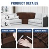 AHUAWA Corner Couch Cover, Stretch Velvet Corner Sofa Cover Furniture