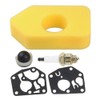 Hoypeyfiy Lawn Mower Carburetor Diaphragm Kit Gasket Air Filter Primer