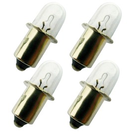 Piumeif (4 Pcs) 18v Xenon Flashlight Bulb Replacement fits for Dewalt DW9083 DW908 DW919 DC509 RYOBI ONE+ Cordless, P703 / P704, P700 Series