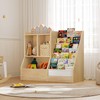 MAHANCRIS 39.4" Kids Bookshelf and Toy Storage, 7 Layer Kids