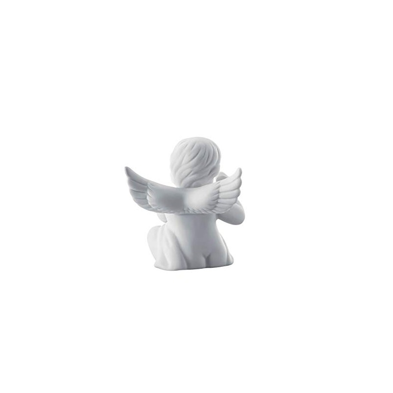 Angel Small White Matt Angel with Butterfly