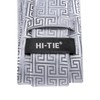 Hi-Tie Mens Tie Lapel Pin Set Pocket Square Cufflinks Woven