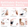 Kewjug 2 Pack Refillable Mini Perfume Atomizer Bottle，Portable Separate Bottles，Travel