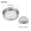 uxcell 25 Pcs Metal Coin Slot Lid 70mm Tinplate Canning