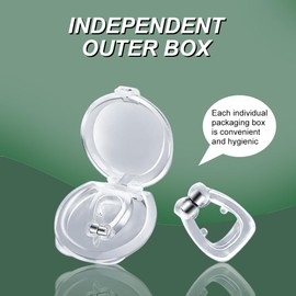 Anti Snoring Devices, Snore Stopper with Adjustable Magnet, Silicone Nose Clip to Help Reduce Snoring, Snoring Aid for Comfortable and Quieter Sleep