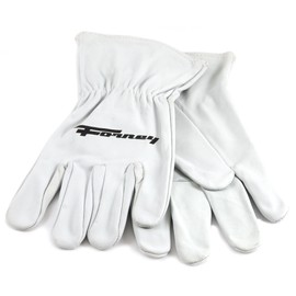Forney 55263 Work Gloves, Unlined Goat Skin, Large, White