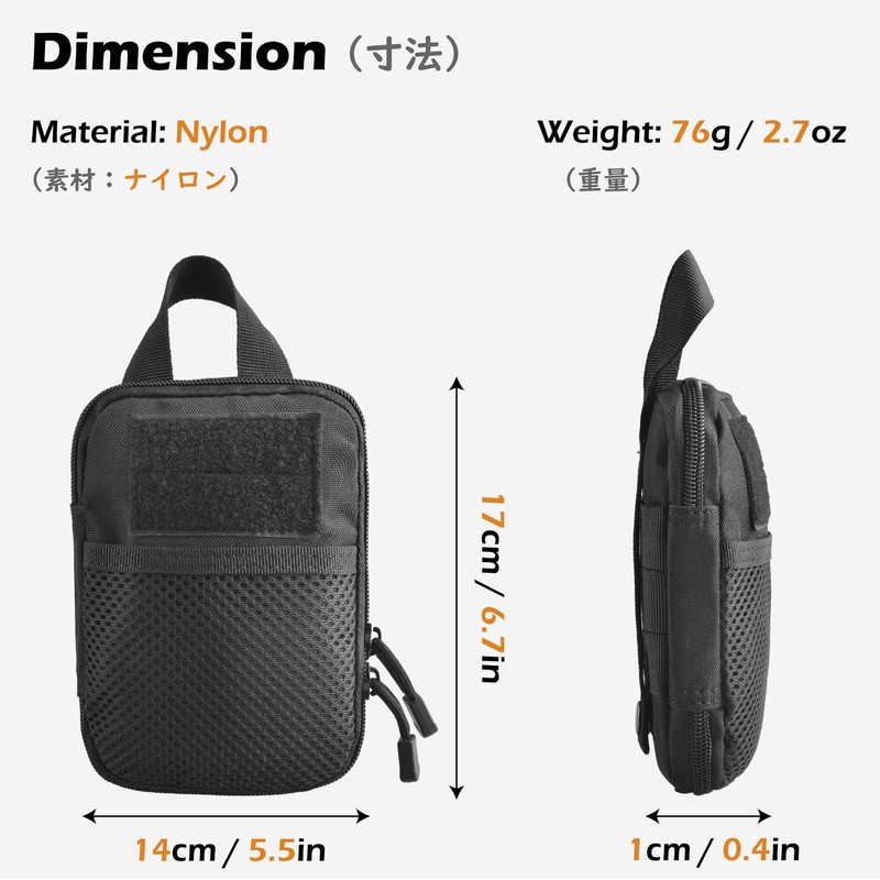 TRIWONDER Tactical Molle Pouches Utility EDC Pouch Pocket Organizer Pouch