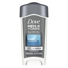 Dove Men + Care Clinical Protection Antiperspirant 72-Hour Sweat And Odor Protection Clean Comfort XL Antiperspirant For Men Formulated With Triple Action Moisturizer 2.7oz
