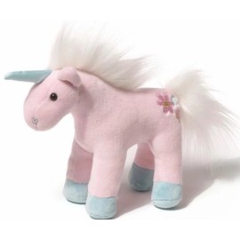 GUND 6" Unicorn Chatters Pink Flowers Stuffed Plush Toy with Magical Sound NWT