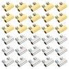 PATIKIL 50pcs M3 Double Hole Wire Rope Cable Clamp with