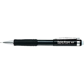 Pentel QE517A Twist-Erase III Mechanical Pencil, 0.7 mm, Black Barrel
