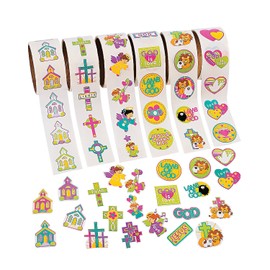 Fun Express - Inspirational Stickers On A Roll - Stationery - Stickers - Stickers - Roll - 6 Pieces