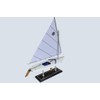 LK Scale Models Wooden Sunfish Model Race with Window Sailboat