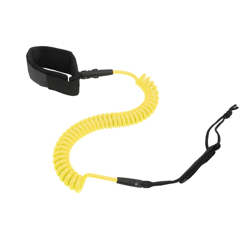 Surfing Foot Rope 7mm 10ft Coiled Spring High Elastic Adjustable