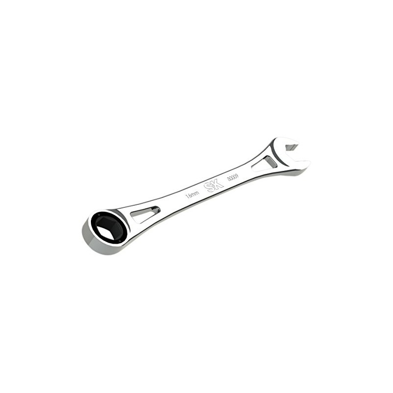 SK Tools USA 16MM, 6 Point, X-Frame® Combination Ratcheting Wrench