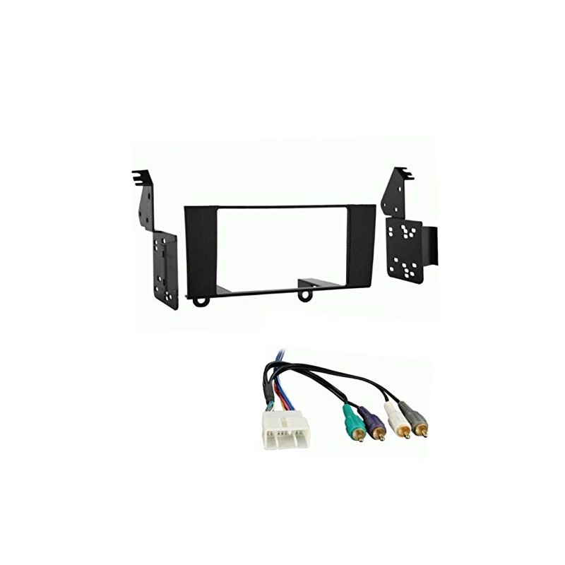 Generic Black ABS Double Din Radio Installation Kit for 1995-2000