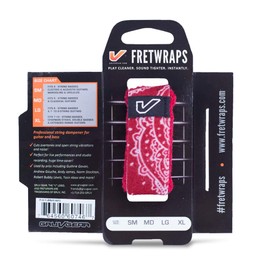 Gruv Gear Bandana FretWraps , Large, Red