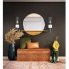 Chrome Wall Sconce Light Fixture, Indoor Glass Bathroom Sconce Wall