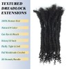 Textured Locs Extension With Curly Ends 100% Permanent Human Hair