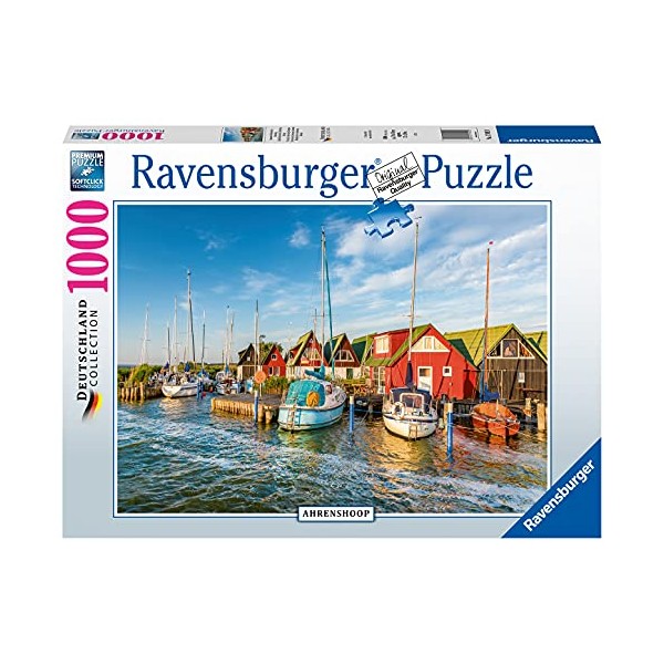 Ravensburger 17092 Hafenwelt Puzzle-Romantic Harbour World by Ahrenshoop-Germany Collection 1000 Pieces
