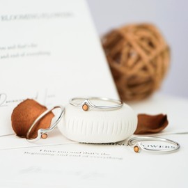 AMBCESSER Mustard Seed Ring 925 Sterling Silver Mountain Faith Stacking Rings Matthew 17:20 Christian Religious Inspirational Jewelry Gift (Mountain, 7)