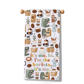 MYSOMY In My C-offee Era T-owel C-offee Lover Gift C-offee Themed T-owel for Baristas（A Barista Towel UK） (Barista Towel UK)