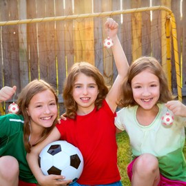 Charnoel 30 Pack Soccer Keychain Pink White Soccer Rugby Stress Ball Keychain Mini Foam Football Key Chain Sports Ball Key Ring for Carnival Reward Party Bag Gift Fillers Prize Backpacks for Women