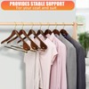 Amber Home 6 Pack Retro Wide Shoulder Wooden Suit Coat