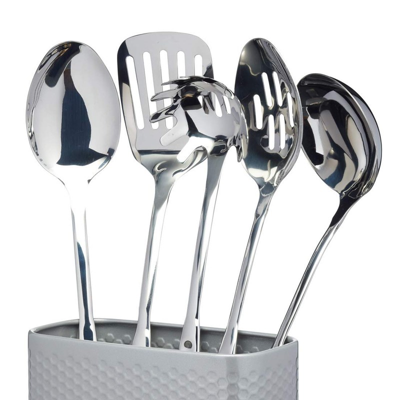 Kitchen Craft Utensil Holder, One Size, Shadow Grey