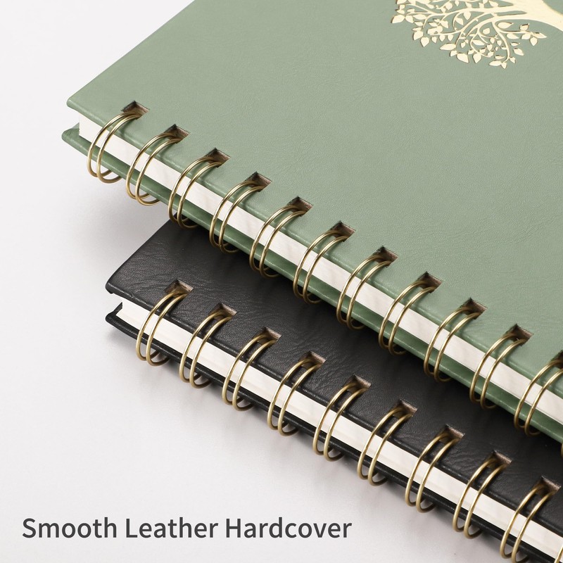 RETTACY Spiral Journal Notebook, 110 Numbered Pages, A4 Large Size