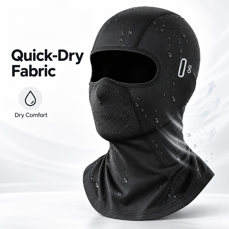Motorcycle Balaclava Face Mask for Riding – Breathable, Quick-Drying Full