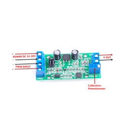 KNACRO PWM-to-Voltage Module 0% -100% PWM Converted to 0-5V 0-10V Voltage Analog to Digital