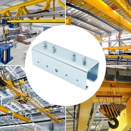 VIKKSAER U Shaped Strut Channel Connector Extend Bracket, 3mm Thickness External Channel Coupler, Metal Strut Channel Joiner for 1-5/8" Wide 1-5/8" Height Strut Channel (2 PCS)