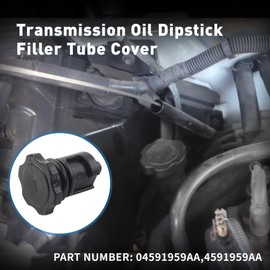 FSFY Top Plug Transmission Cap Cover Replacement Plastic Filler Tube Fluid Dipstick Tool Fits for Dodge for Jeep For Ram 2005-2020 4591959AA