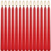 14 Pack Glowing Red Tapers Candles- 10-Inch unscented Candles for