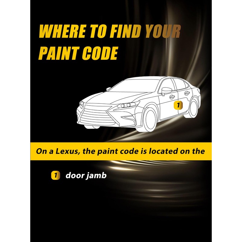 (1J7) Atomic Silver Touch Up Paint Compatible with Lexus, Exact