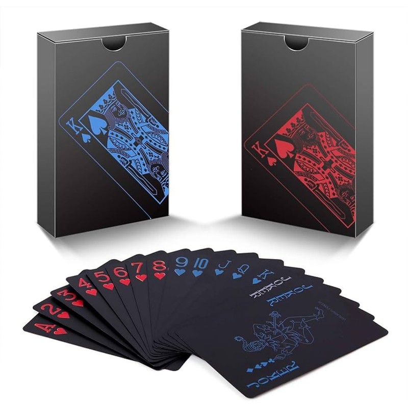Set De 2 Barajas Cartas Poker 100% Plastico Lavables