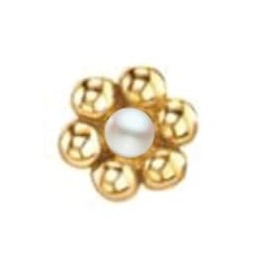 Crocs Gold and Pearl Tiny Flower, Jibbitz