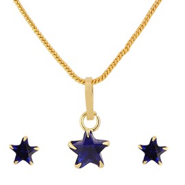 Efulgenz Fashion Jewelry Set Solitaire Cubic Zirconia Crystal Pendant Necklace Set with Earrings for Women and Brides and Bridesmaid Valentine's Day Gifts