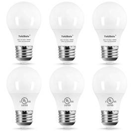 YukiHalu A15 LED Light Bulbs, 60W Equivalent, E26 Base, 2700K/3000K/5000K White, 7W 600 Lumens 120V, UL Listed, Ceiling Fan Light Bulbs, Appliance Bulb, Not Dimmable, Pack of 6 (3000K Warm White)