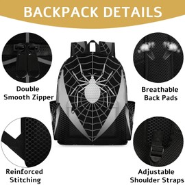 Kids Backpacks for Boys Girls - 15 Inch Cartoon Gray Schoolbag Lightweight Waterproof Book Bag for Preschool, Kindergarten, Elementary Back to School Children