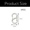 5Pcs Silver Lobster Clasp, Stainless Steel Double Opening Lobster Clasps,
