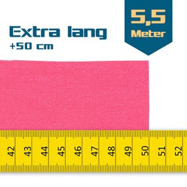 SL StarTape Kinesiology Bandage - Tape Plasters 5 cm Wide and 550 cm Long - Premium Sports Tape Roll - Sports Bandage (Pink, Set of 3)