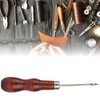 Wooden Handle Awl Hole Punch Sewing Stitching Tool, 5PCS for