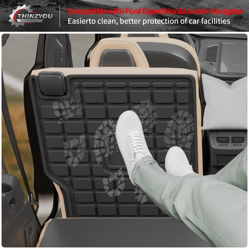 Thinzyou Cargo Mat Compatible with 2018-2024 2025 Ford Expedition Lincoln