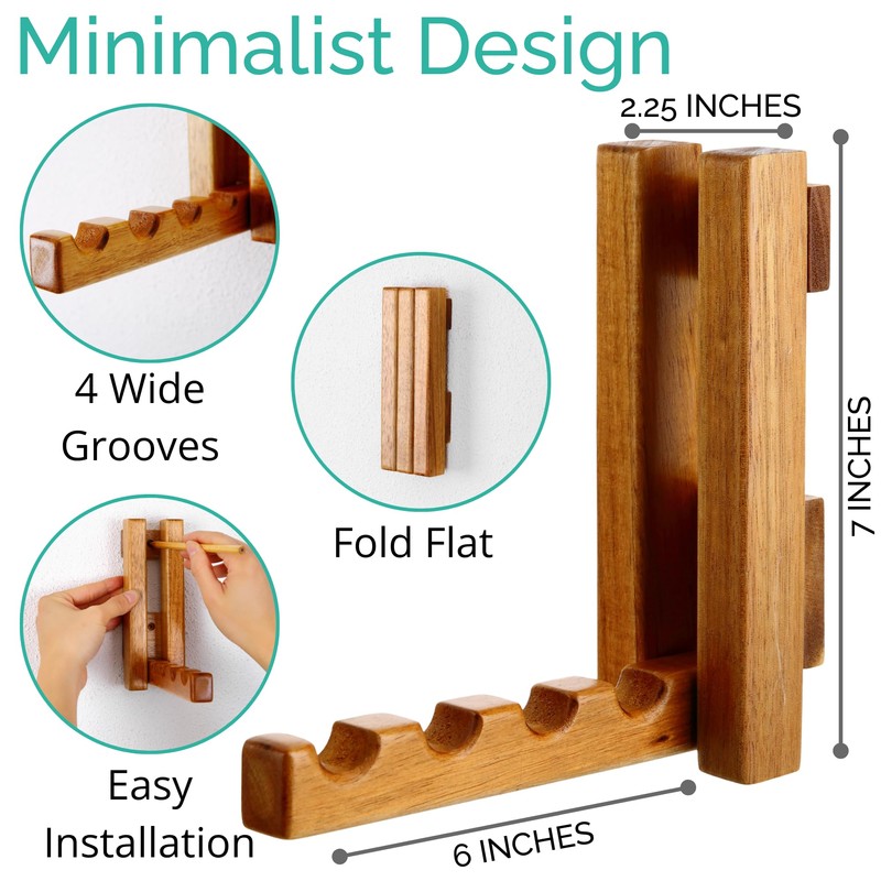 Clothes Drying Rack Wall Mounted, Foldaway Clothes Rail - Multi-Functional
