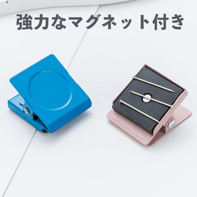 Magnetic Clips (12 Pieces) 6 Colors x 2 Pieces (Light
