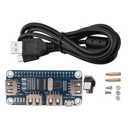 USB to UART Onboard 4 Port USB HUB HAT for RPI B+ / 2B / 3B / Zero Zero W